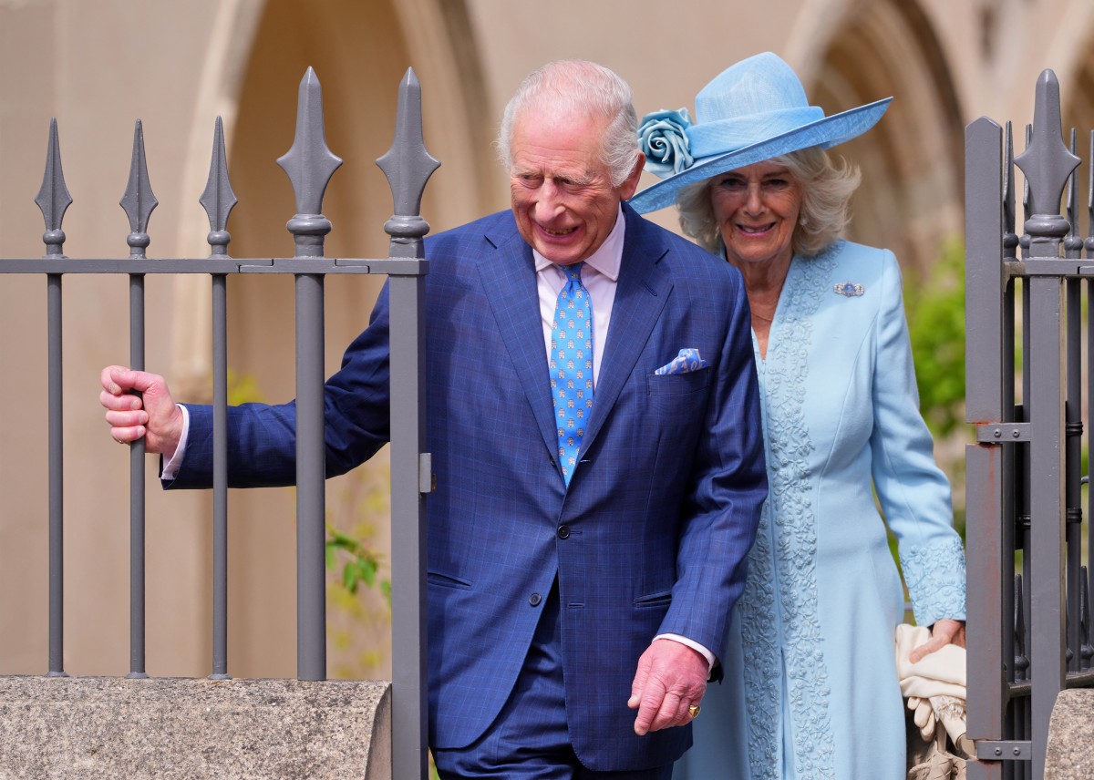 الملك تشارلز وزوجته كاميلا (أ ف ب).