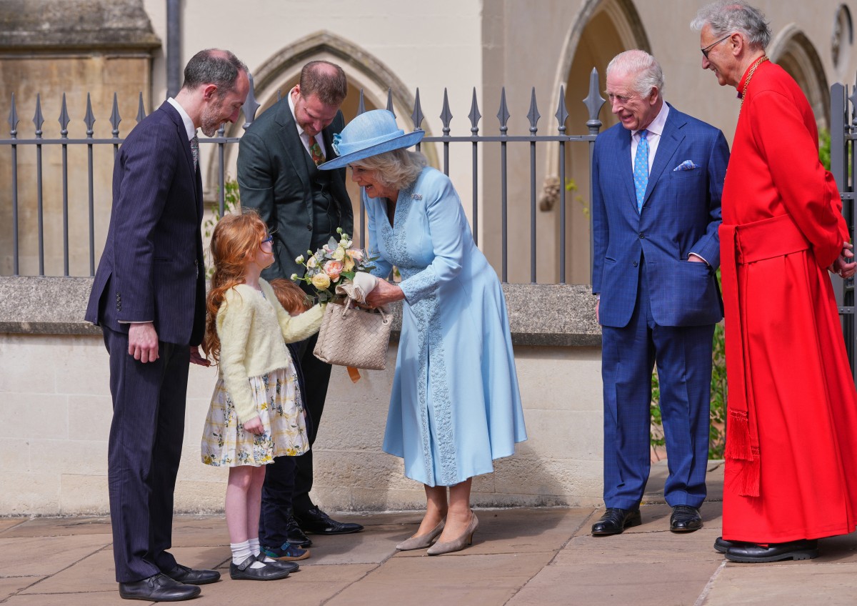 الملك تشارلز وزوجته كاميلا (أ ف ب).