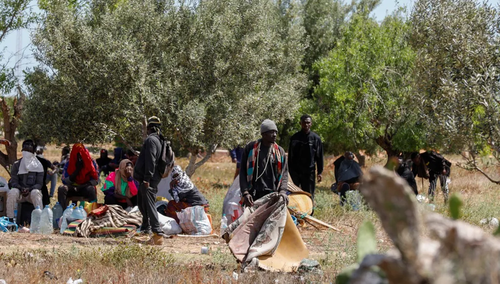 نقطة عبور رئيسية... عمليات إخلاء جديدة لمخيمات مهاجرين في تونس