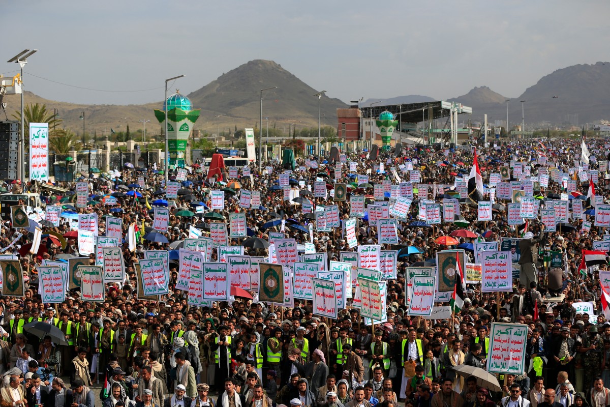 حوثيون. (أ ف ب)