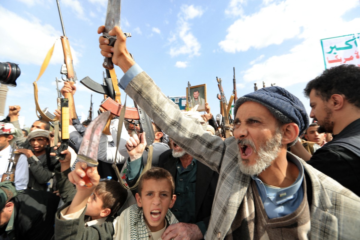 مسلحون يمنيون في صنعاء (ا ف ب)