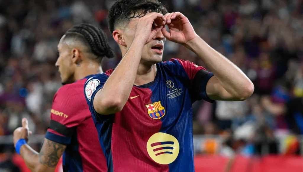 قذيفة بيدري تهدي برشلونة أول أهداف الكلاسيكو (فيديو)