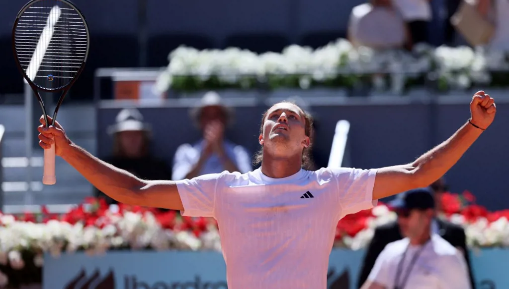 زفيريف يثور على التكنولوجيا في مدريد