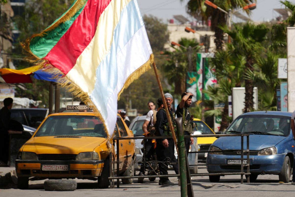 علم الدروز (ا ف ب).