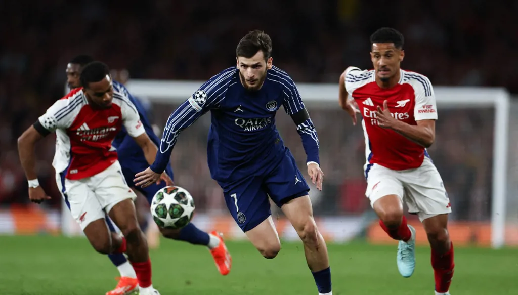 3 عوامل حسمت موقعة أرسنال وباريس سان جيرمان لأبناء لويس إنريكي