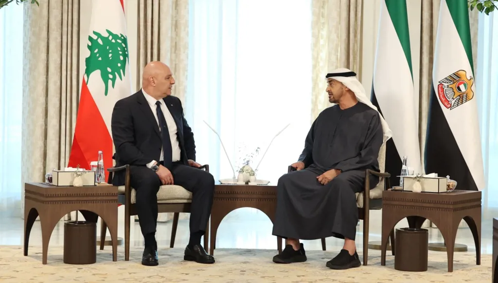 ارتياح لبناني الى نتائج زيارة عون الإماراتية... التصعيد الإسرائيلي يتواصل غداة جولة الجنرالين