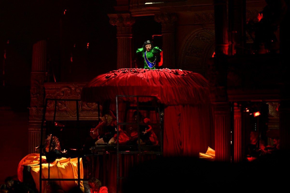 من عرض ليدي غاغا (أ ف ب)