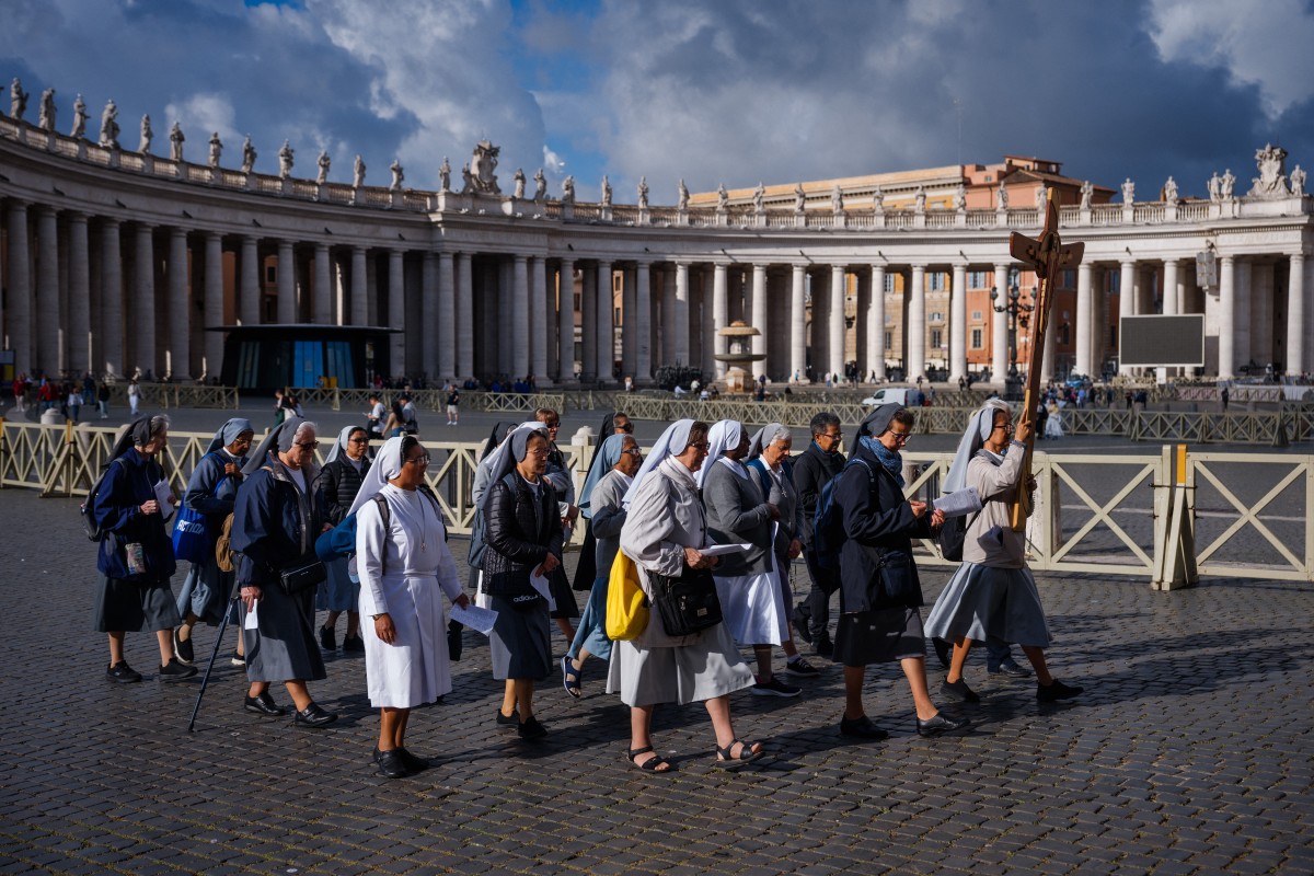 من ساحة القديس بطرس في الفاتيكان (ا ف ب)