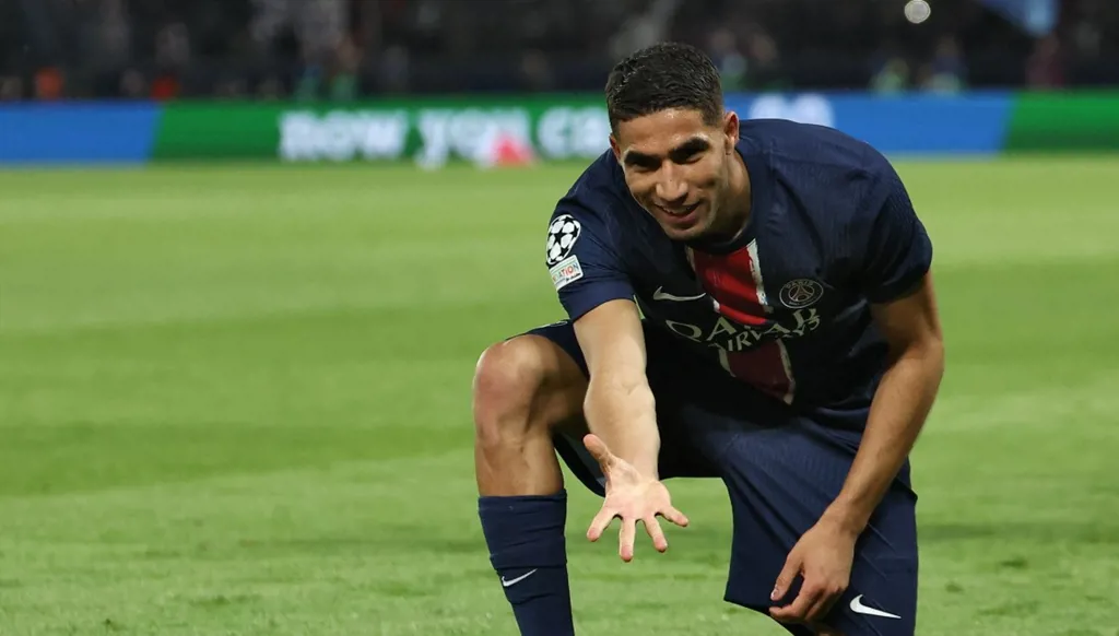 حكيمي يتوج بجائزة أفضل أفريقي في الدوري الفرنسي