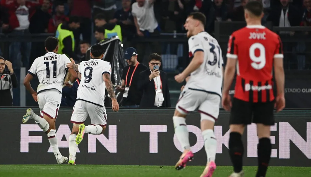 بولونيا يُسقط ميلان ويتوج بطلاً لكأس إيطاليا (فيديو)