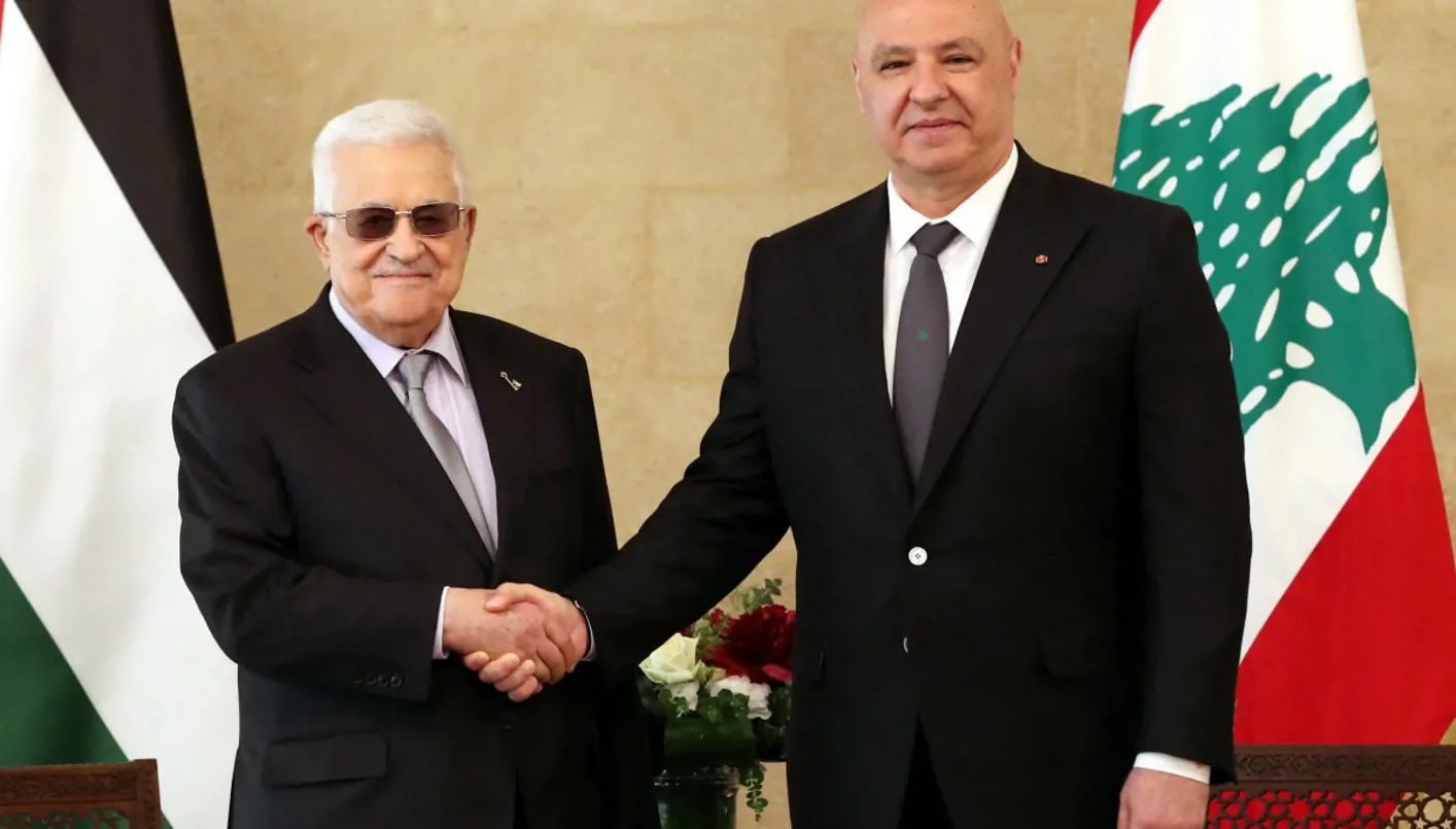 جوزف عون ومحمود عباس