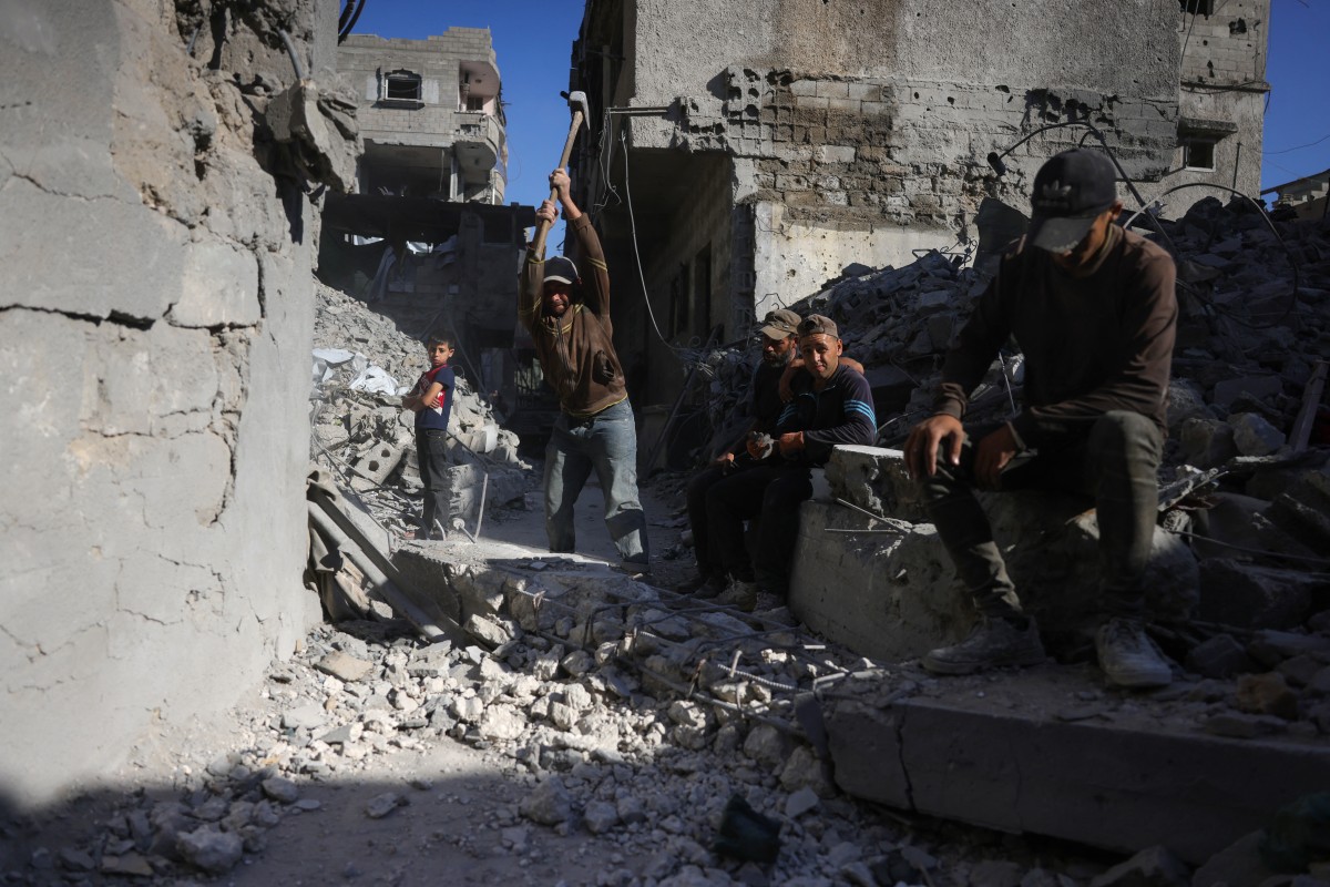 الدمار في قطاع غزة (أ ف ب).