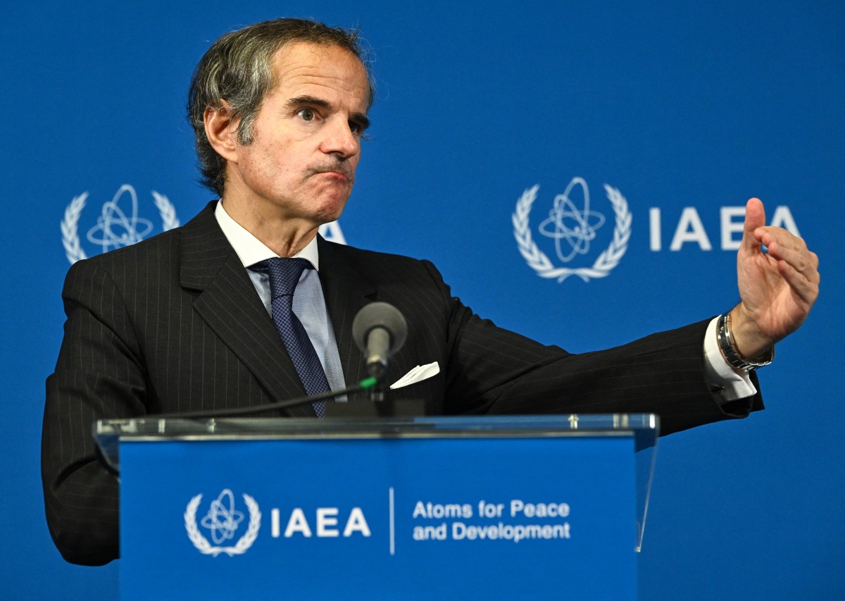   المدير العام للوكالة الدولية للطاقة الذرية رافائيل غروسي (ا ف ب)