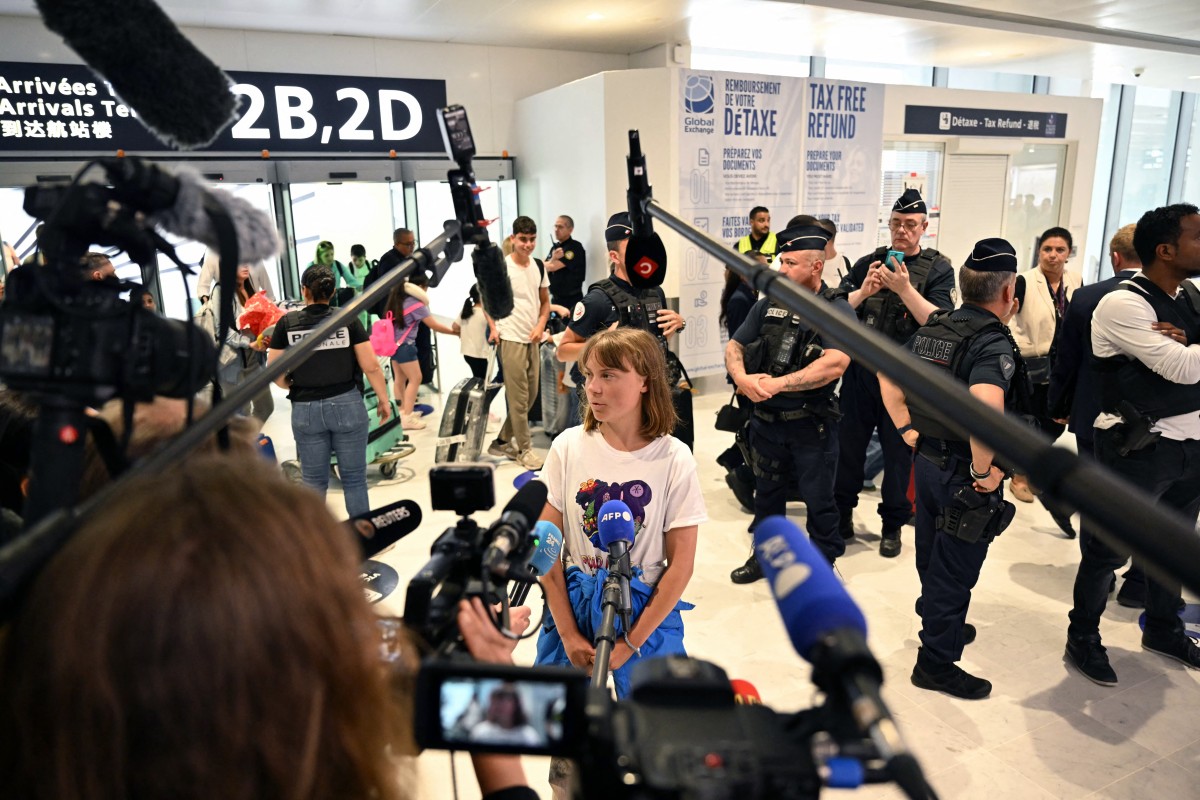 الناشطة السويدية غريتا ثونبرغ (أ ف ب)