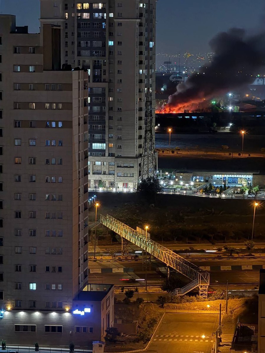 قصف اسرائيلي على طهران (ا ف ب)