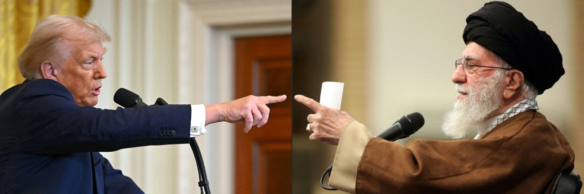 ترامب وخامنئي (أ ف ب). 