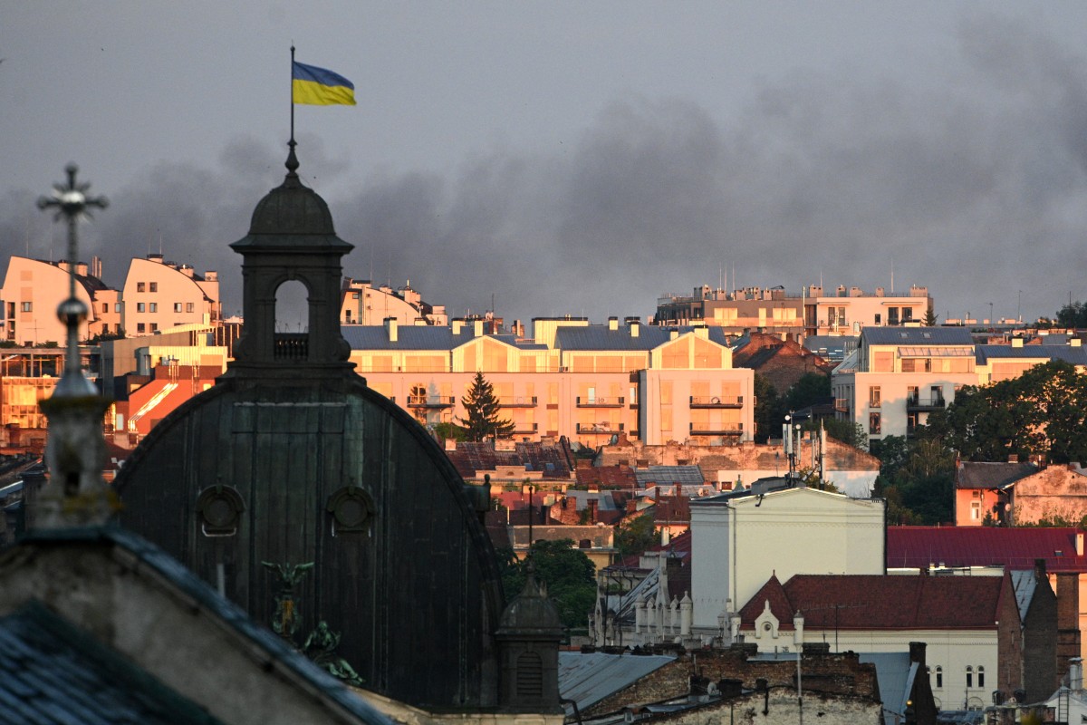 مدينة لفيف الأوكرانية (أ ف ب).