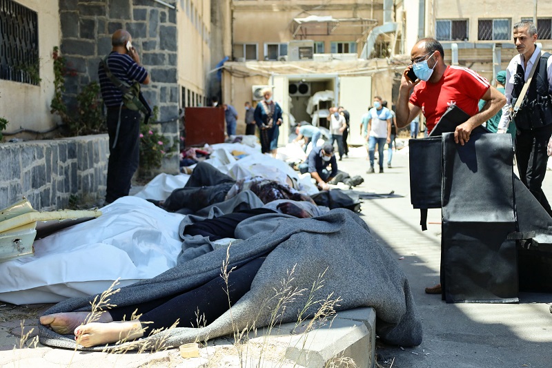 جثث في السويداء (ا ف ب)