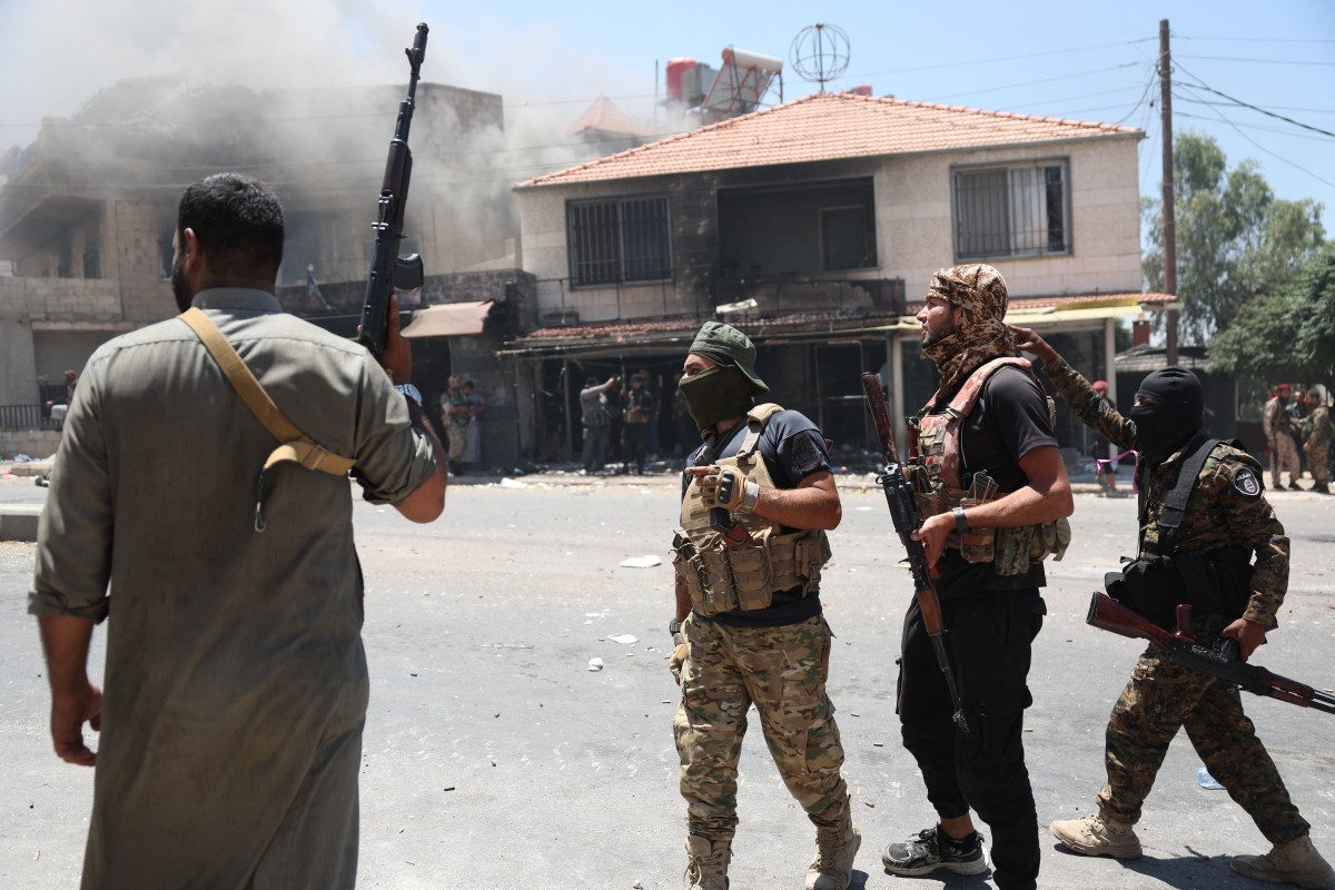 بدو في السويداء (أ ف ب).