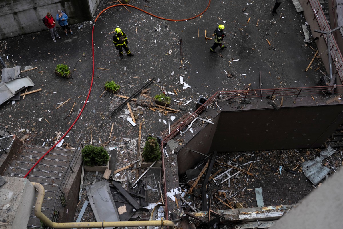 هجوم روسي على كييف. (أ ف ب)