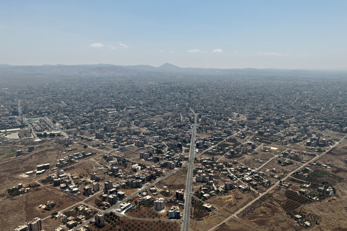 صورة جوية للسويداء (أ ف ب).
