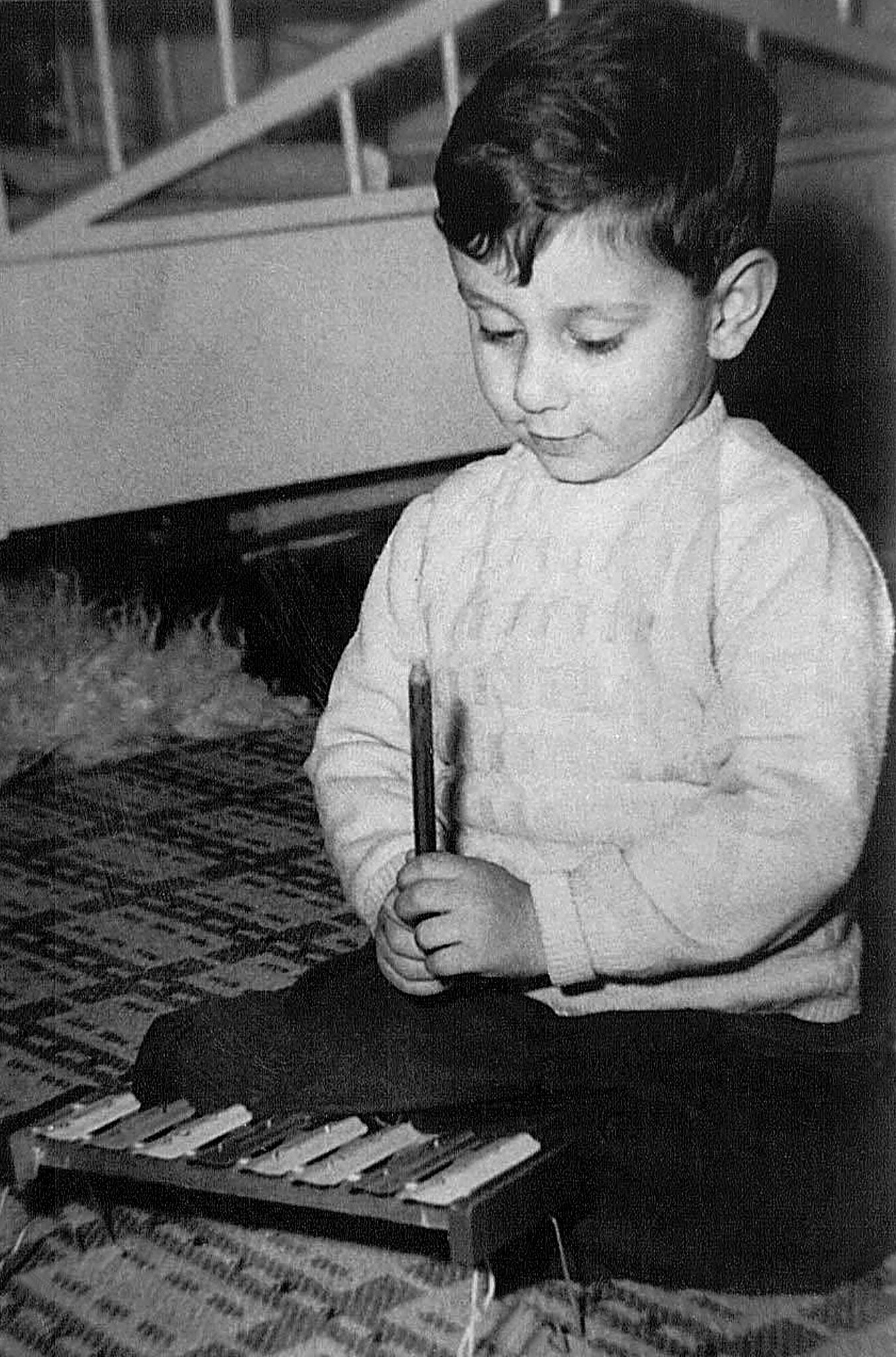 زياد الرحباني طفلاً (أرشيف).