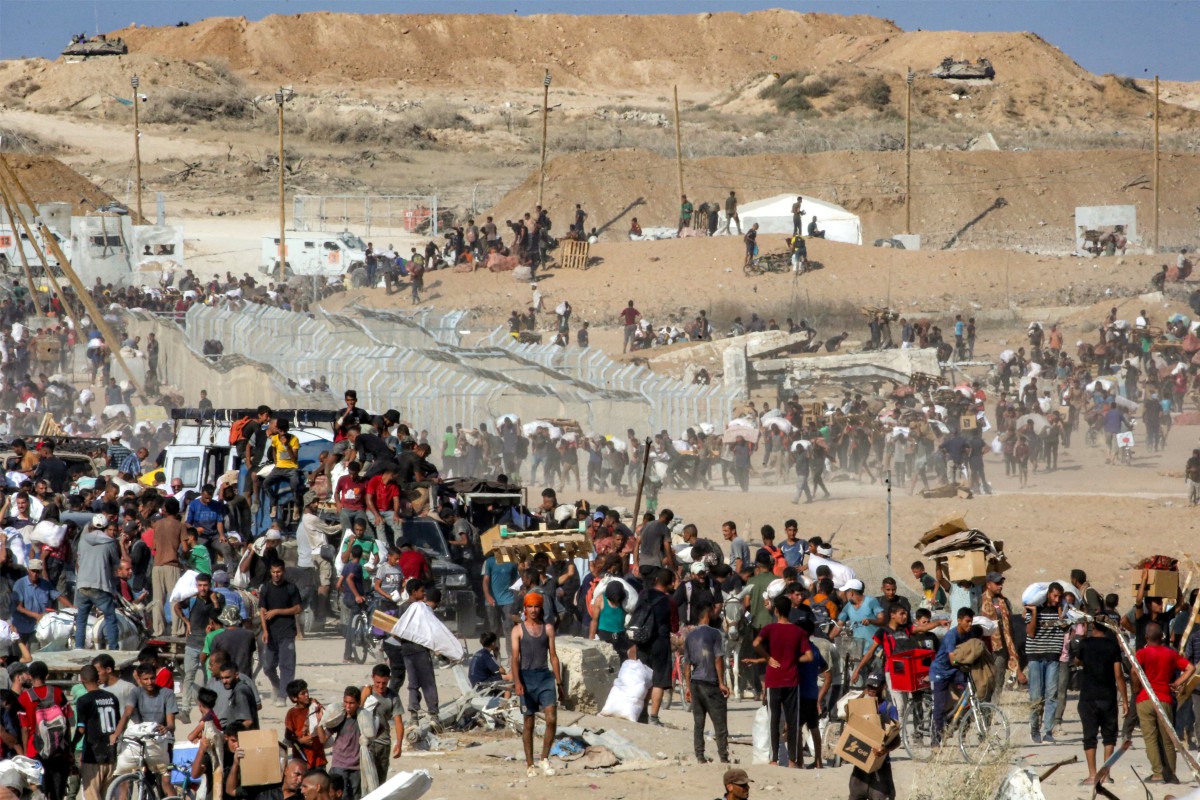 مشهد من قطاع غزة (أ ف ب)