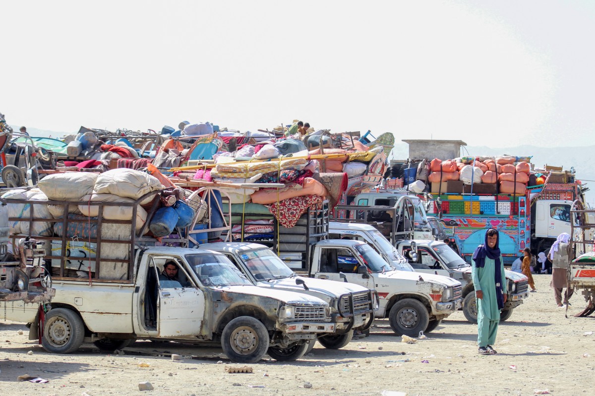 نزوح في أفغانستان. (أ ف ب)