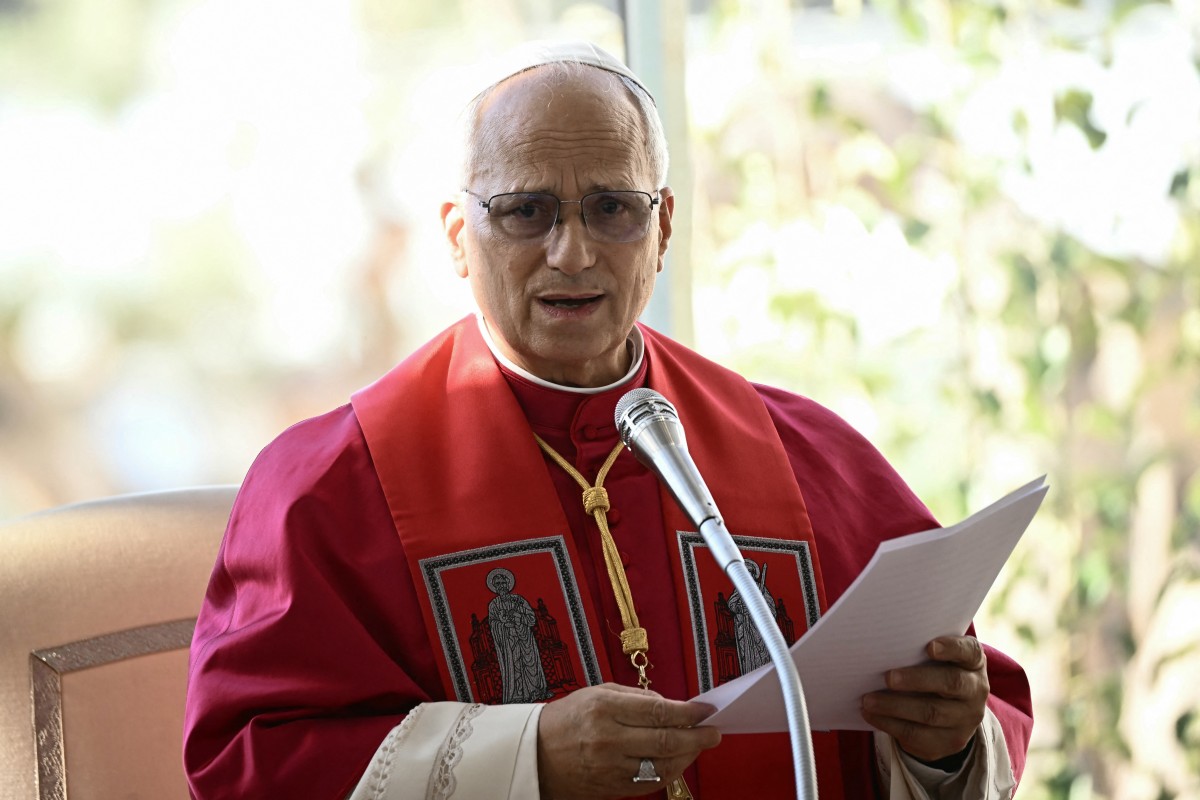 البابا لاوون الرابع عشر (أ ف ب)