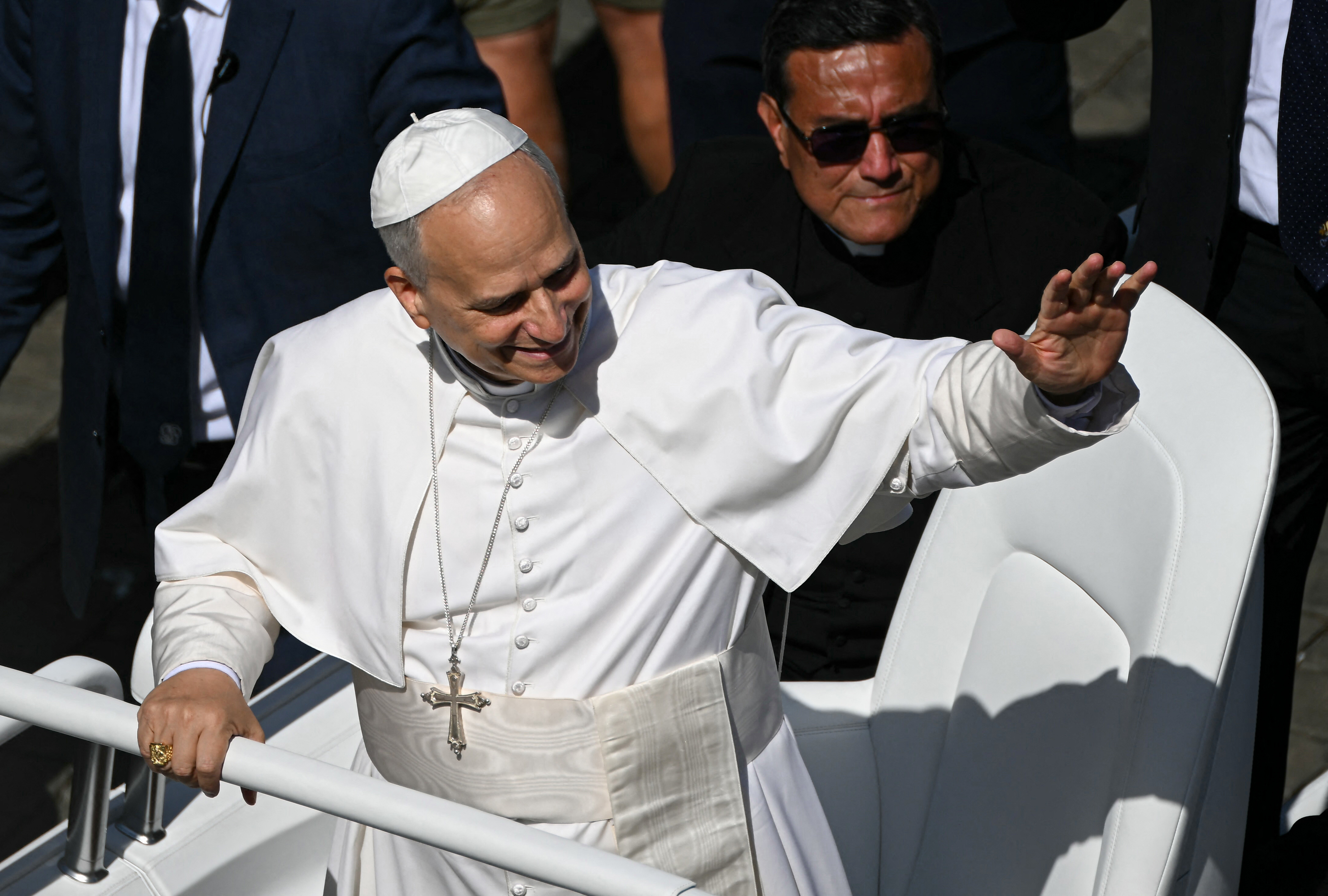 البابا لاوون الرابع عشر. (أ ف ب)