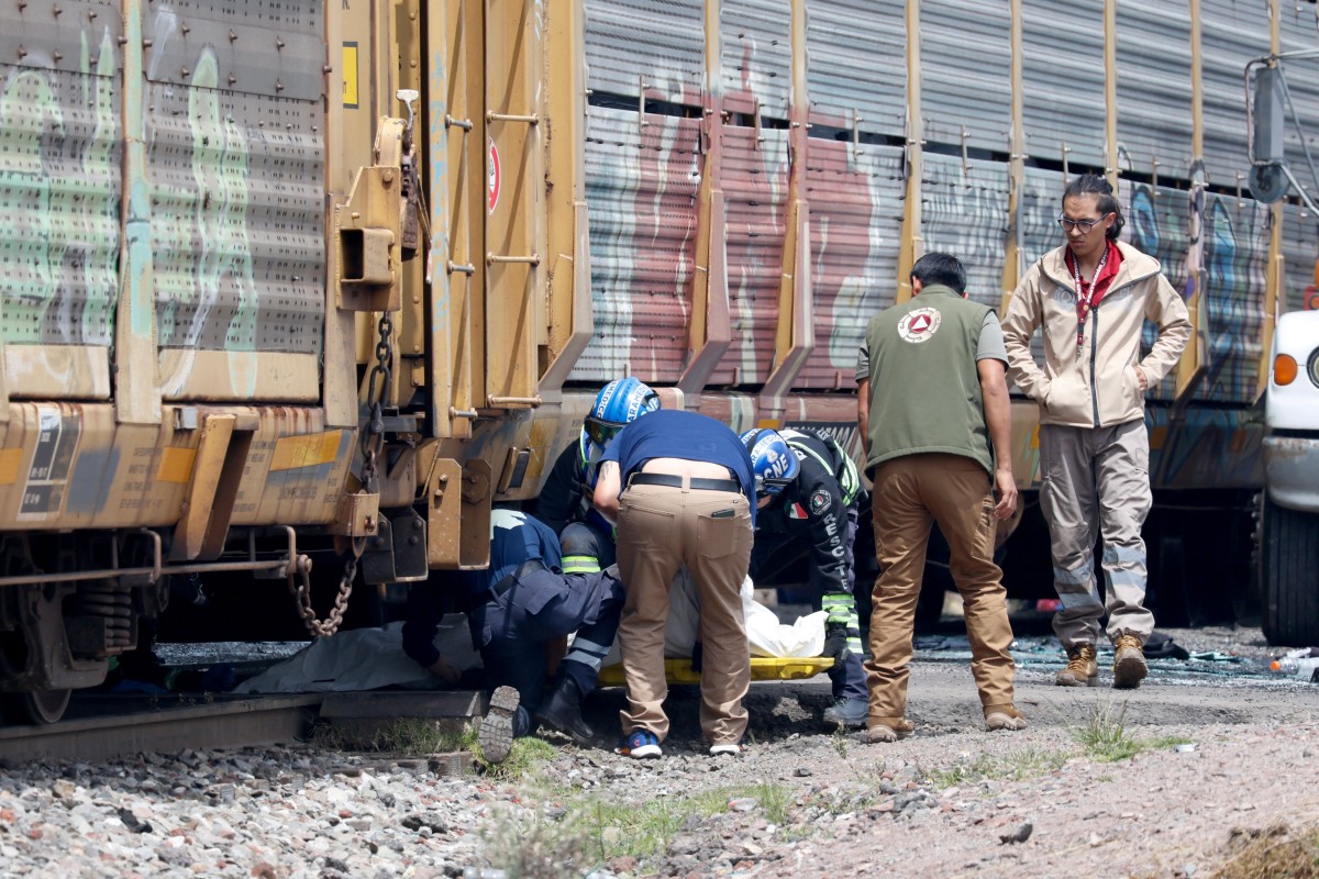  اصطدام قطار بحافلة في المكسيك (أ ف ب). 