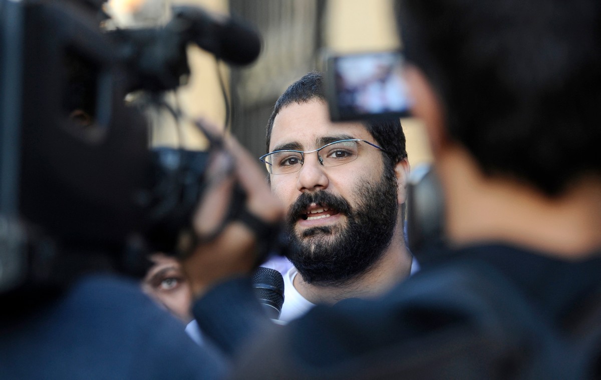 الناشط المصري علاء عبد الفتاح  (أ ف ب)