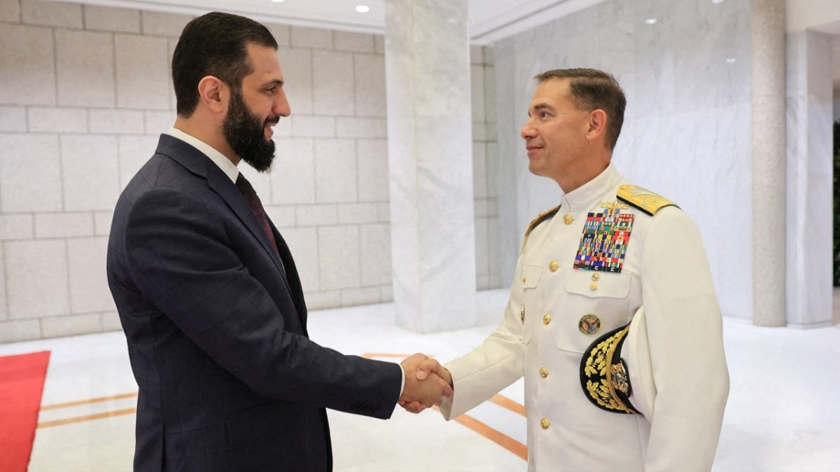 كوبر يلتقي الشرع (أ ف ب).