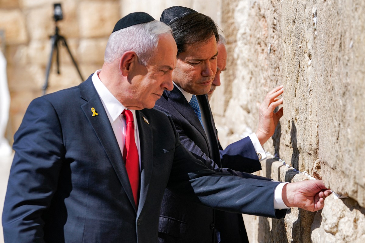 روبيو ونتنياهو في القدس (أ ف ب). 