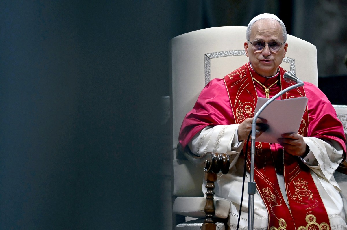 البابا لاوون الرابع عشر (أ ف ب).