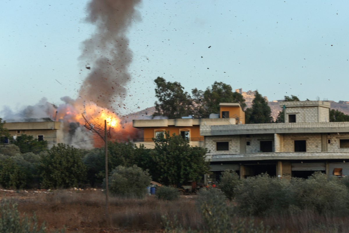 غارات إسرائيلية على لبنان (أ ف ب).