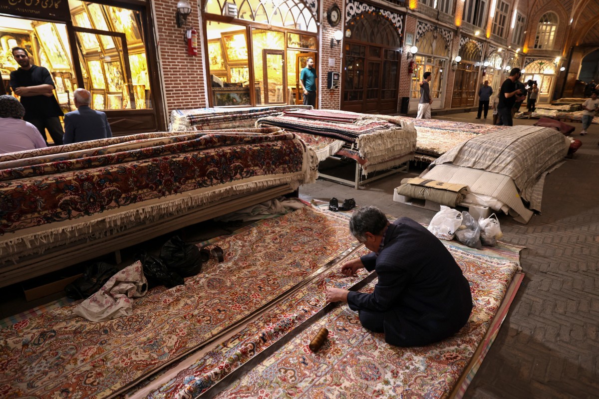 السجّاد الإيراني. (أ ف ب)