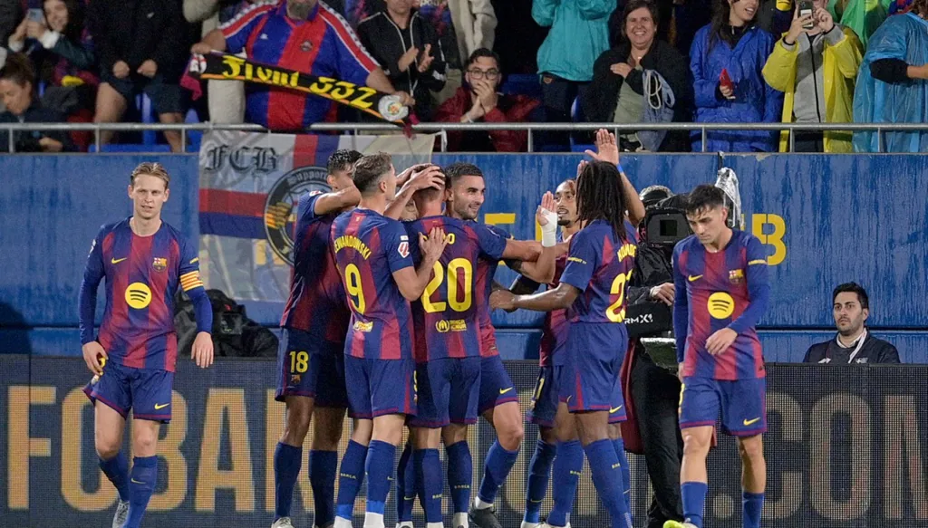 برشلونة يتفنن بثلاثية في شباك خيتافي