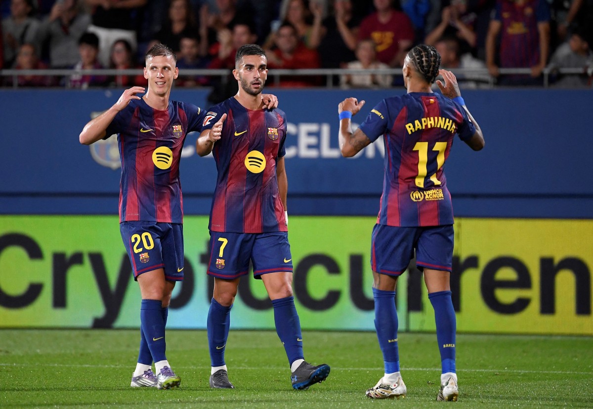 انطلاقة متذبذبة لبرشلونة في الليغا. (أ ف ب)