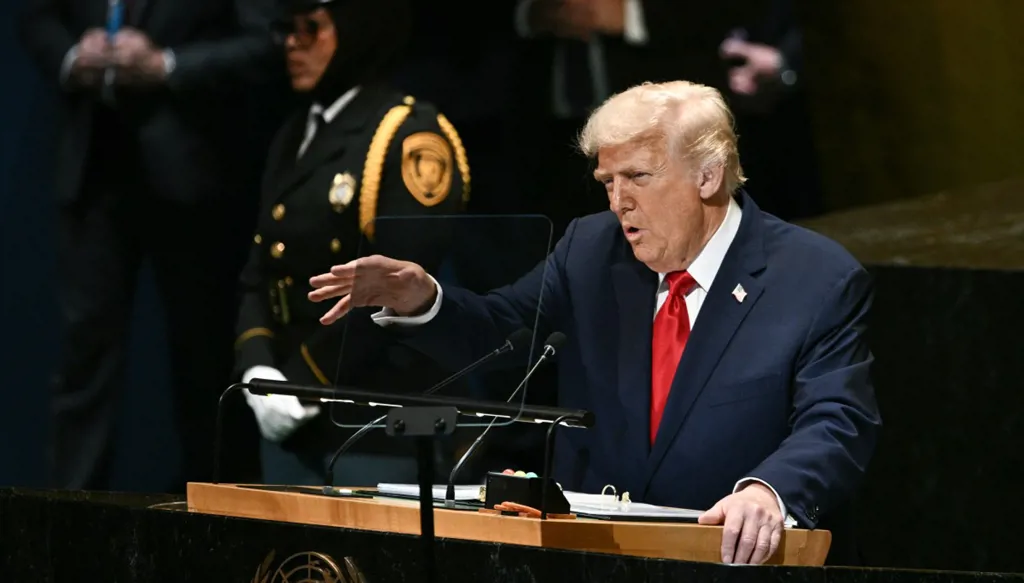 خطاب ترامب الناري في الأمم المتحدة: رفض الاعتراف بدولة فلسطينية ومهاجمة "خدعة" التغير المناخي