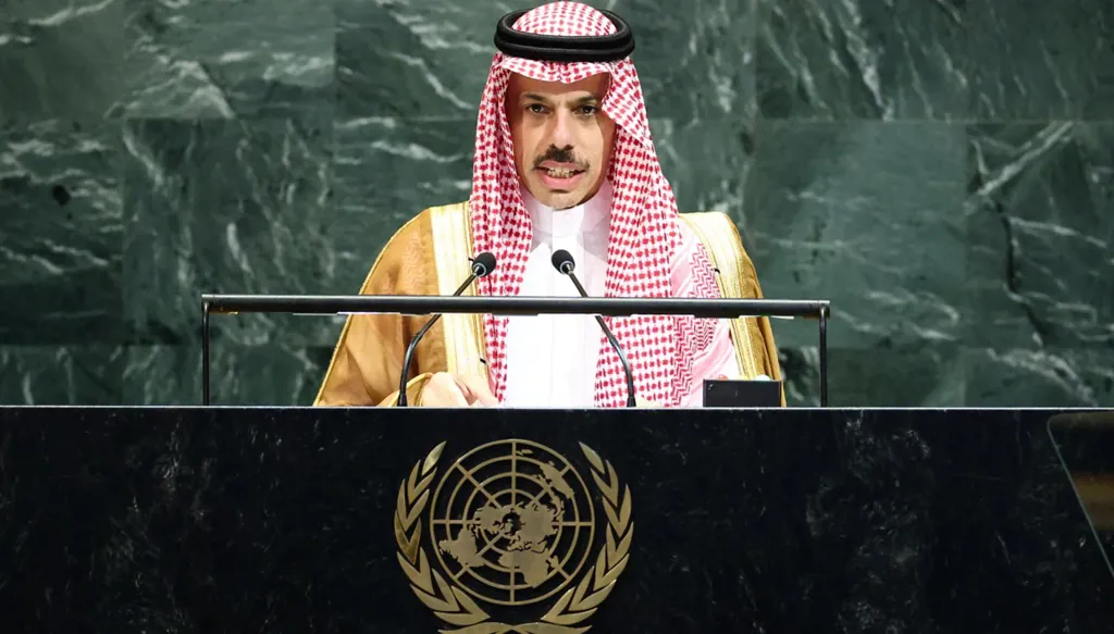 بن فرحان من الأمم المتحدة: آن الأوان لإيجاد حلّ عادل للقضية الفلسطينية