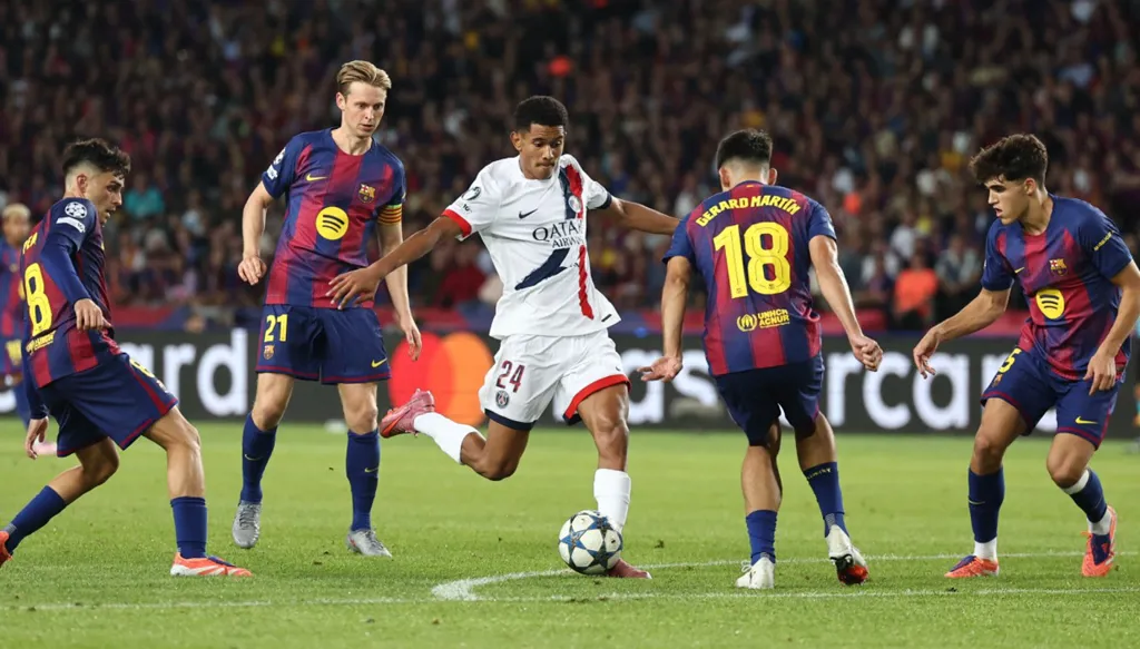 برشلونة يسقط أمام سان جيرمان في قمة دوري أبطال أوروبا