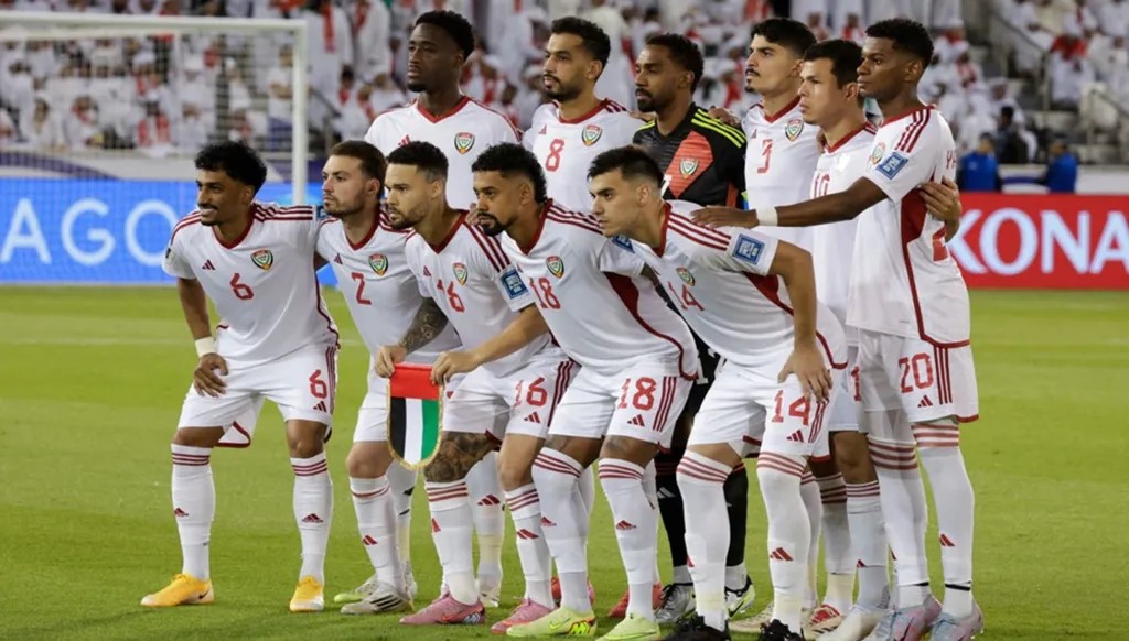 منتخب الإمارات. (أ ف ب)