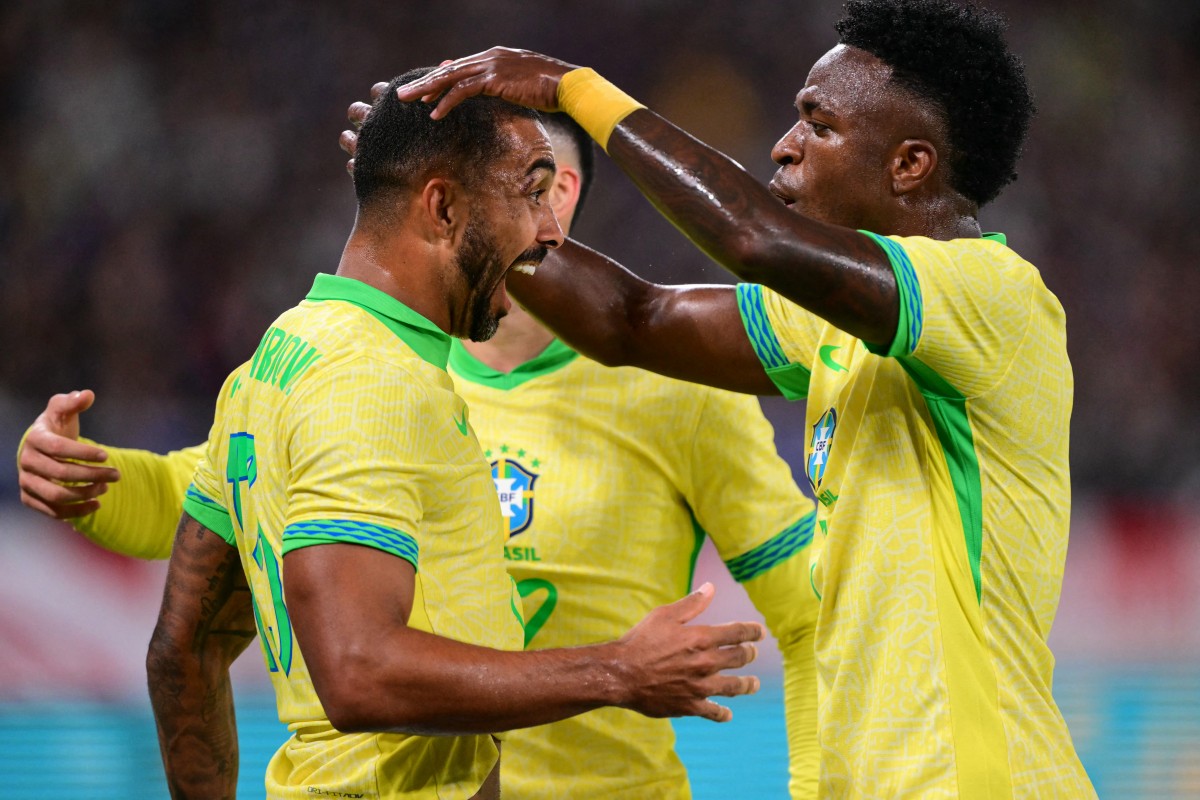 لاعبو البرازيل. (أ ف ب)