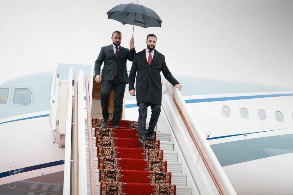 الشرع في سوريا (أ ف ب).