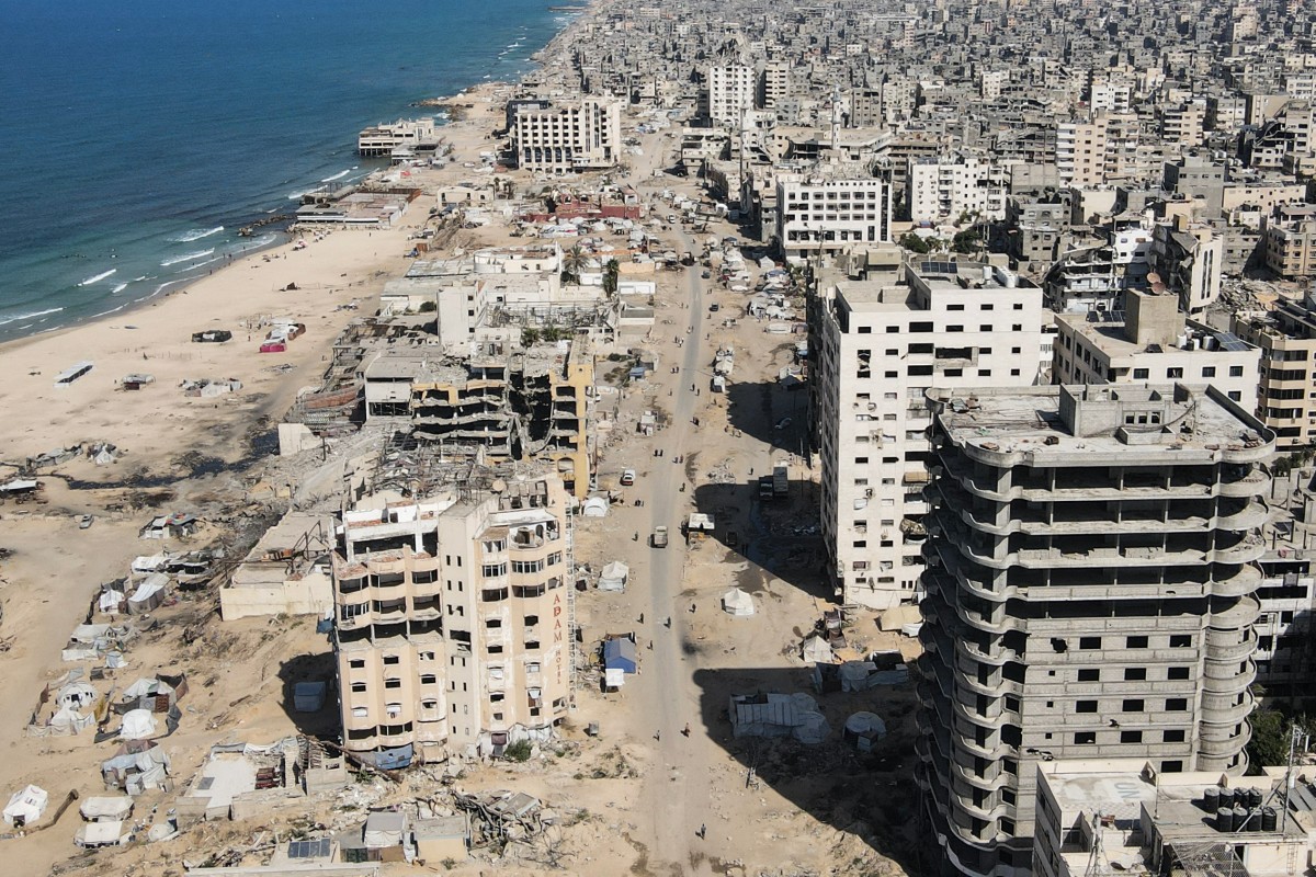 دمار في غزة.(أف ب)