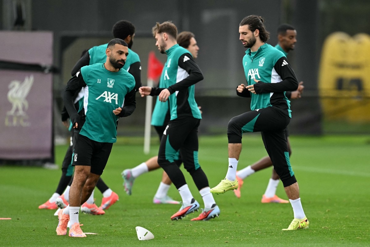 محمد صلاح مع ليفربول. (أ ف ب)