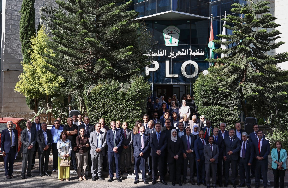 مقر لمنظمة التحرير الفلسطينية (أ ف ب).