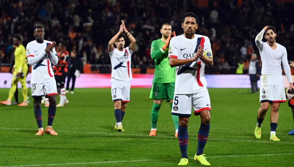 باريس سان جيرمان يتعثر أمام لوريان في الدوري الفرنسي