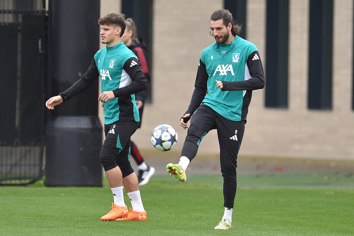 دومينيك سوبوسلاي خلال التمارين. (أ ف ب)